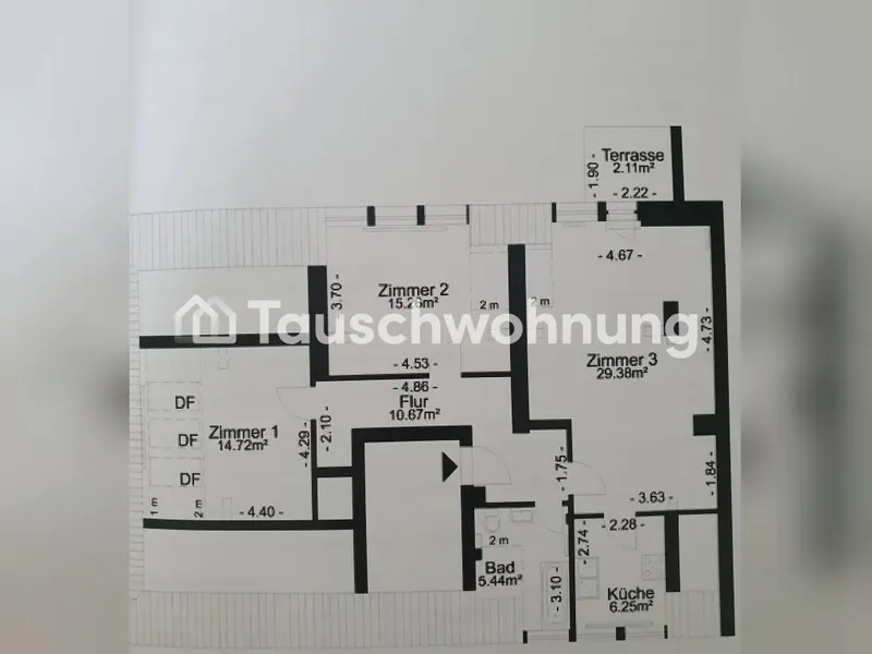 Tauschwohnung: 3-Zimmer DG-Wohnung gegen min. 3,5-Zimmer in Steglitz — photo 1
